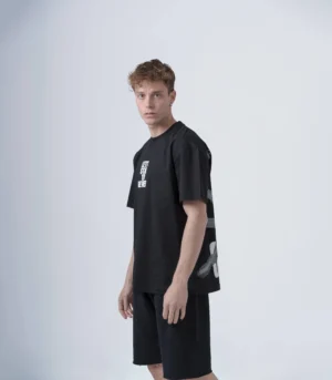 Ανδρικό Μαύρο Oversized T-Shirt Let's Stay Together