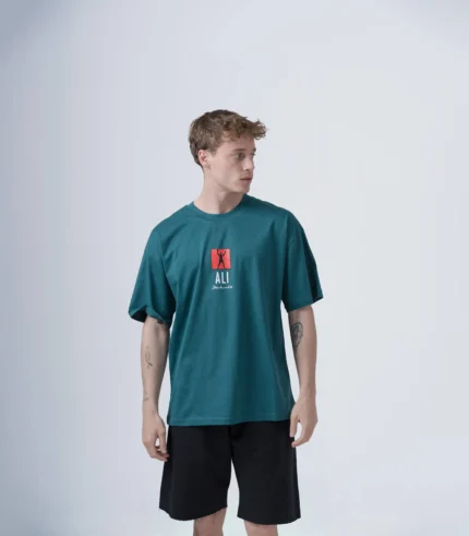Ανδρικό Oversized T-Shirt Muhammad Ali Πράσινο.