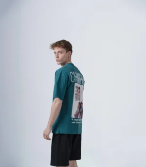 Ανδρικό Oversized T-Shirt Muhammad Ali Πράσινο.