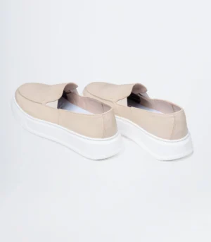ανδρικά δερμάτινα loafers Μπέζ