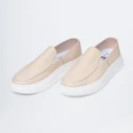 Ανδρικά δερμάτινα Loafer μπέζ