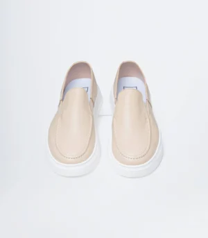 Ανδρικά δερμάτινα Loafer μπέζ