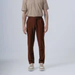 Ανδρικό υφασμάτινο παντελόνι camel