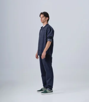 Ανδρικό τζιν σετ με overshirt & παντελόνι με λάστιχο