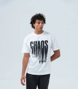 Ανδρικό λευκό  t-shirt με chaos