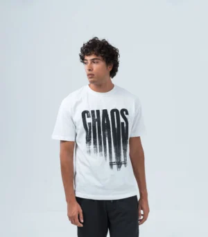 Ανδρικό λευκό  t-shirt με chaos