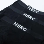 Ανδρικά βαμβακερά μποξεράκια 3 pack Herc Urban Wear -Μαύρο