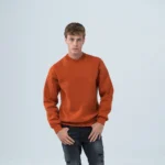 Aνδρικό φούτερ με λαιμόκοψη Herc Urban Wear Πορτοκαλί