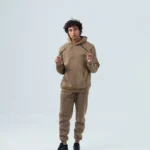 Ανδρική Φόρμα Fleece με Λάστιχο Stonewashed – Ταμπά