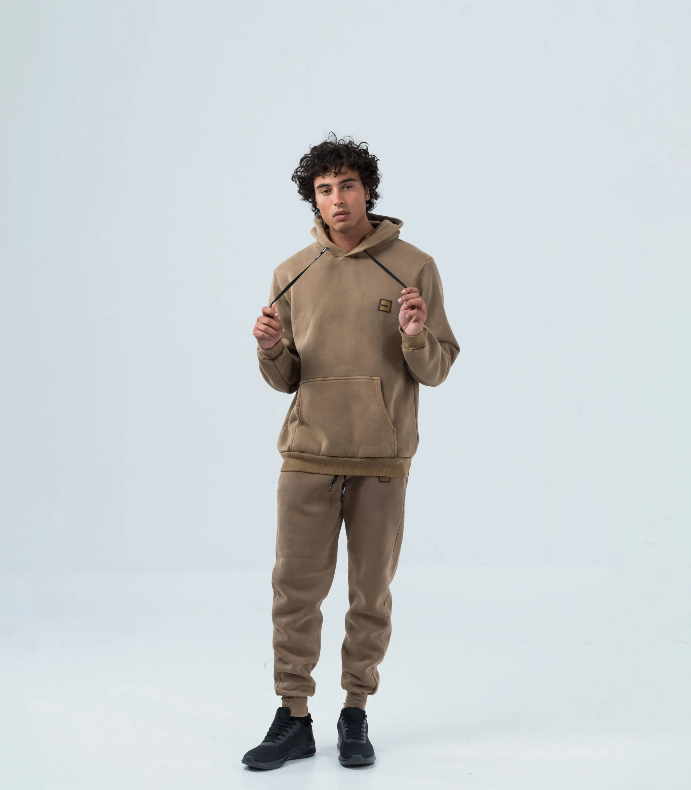 Ανδρική Φόρμα Fleece με Λάστιχο Stonewashed – Ταμπά Ανδρική Φόρμα Fleece με Λάστιχο Stonewashed – Ταμπά