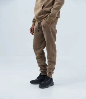 Ανδρική Φόρμα Fleece με Λάστιχο Stonewashed – Ταμπά