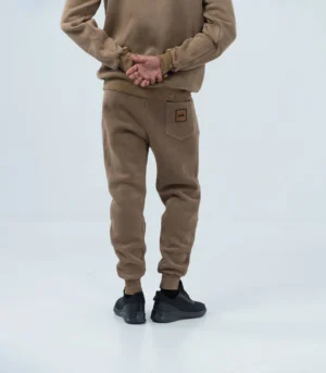 Ανδρική Φόρμα Fleece με Λάστιχο Stonewashed – Ταμπά
