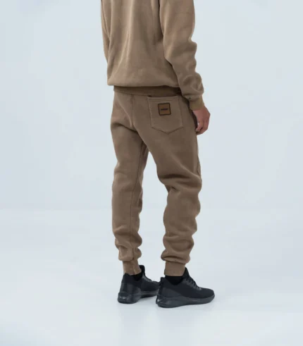 Ανδρική Φόρμα Fleece με Λάστιχο Stonewashed – Ταμπά