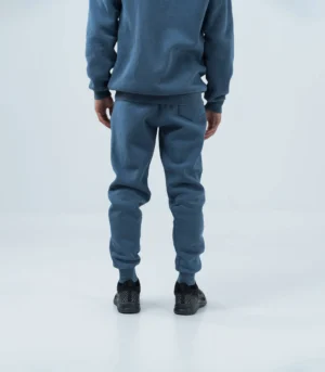 Ανδρική Φόρμα Fleece με Λάστιχο Stonewashed – Μπλέ