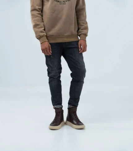 Ανδρικό τζίν στενή γραμμή Dark Wash