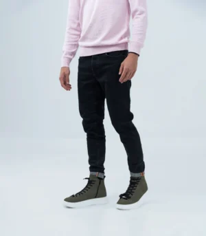 Ανδρικό blue/black τζίν ελαστικό slim fit