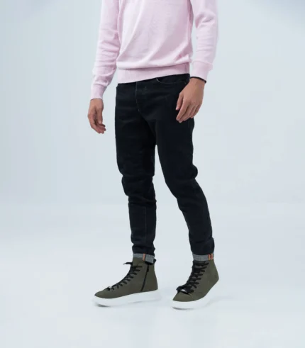 Ανδρικό blue/black τζίν ελαστικό slim fit