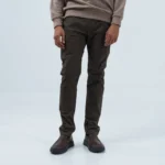 Ανδρικό χειμερινό chinos παντελόνι olive brown.