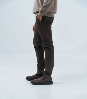 Ανδρικό χειμερινό chinos παντελόνι olive brown.