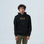 Ανδρικό Μαύρο Φούτερ Fleece με Κουκούλα & Στάμπα Freedom