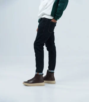 Ανδρικό μπλέ σκούρο τζίν slim fit