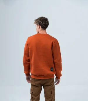 Aνδρικό φούτερ με λαιμόκοψη Herc Urban Wear πορτοκαλί