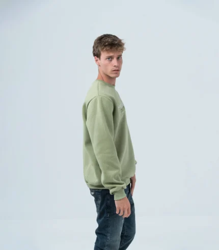 Aνδρικό φούτερ με λαιμόκοψη Herc Urban Wear Φυστικί