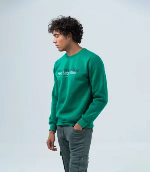 Aνδρικό φούτερ με λαιμόκοψη Herc Urban Wear πράσινο