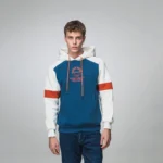 Ανδρικό Δίχρωμο Hoodie Μπλε /Λευκό