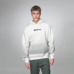 Ανδρικό Λευκό Hoodie με Στάμπα “Relentless” στην Πλάτη