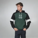 Ανδρικό Δίχρωμο Hoodie Πράσινο / Μαύρο