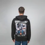 Ανδρικό βαμβακερό μαύρο φούτερ “Mickey”