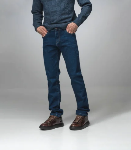 Ανδρικό Μπλε Ελαστικό Τζιν Regular Fit